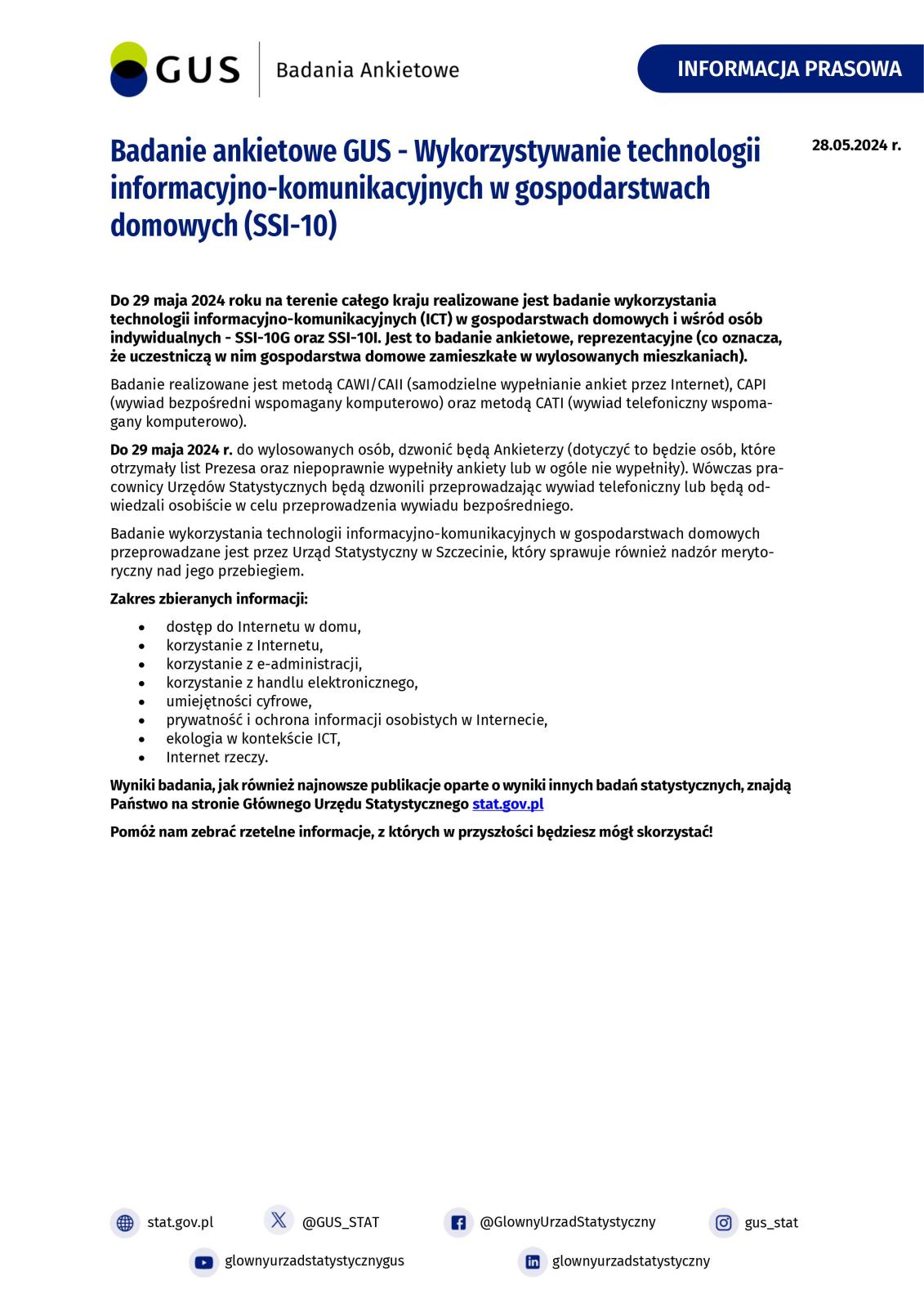 informacja GUS