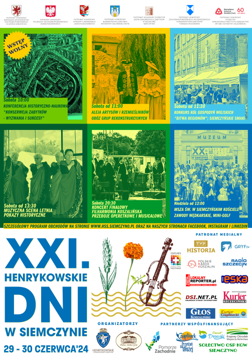 XXI. Henrykowskie Dni w Siemczynie - plakat