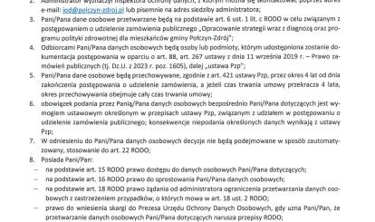 Burmistrz Połczyna-Zdroju zaprasza do składania ofert cenowych na realizację zadania ,,Opracowanie strategii wraz z diagnozą oraz programu polityki zdrowotnej dla mieszkańców Gminy Połczyn-Zdrój