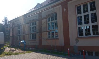 Remont elewacji i dachu sali gimnastycznej