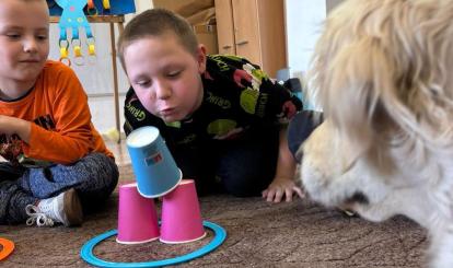 Dogoterapia w Szkole Podstawowej z Oddziałami Przedszkolnymi w Toporzyku