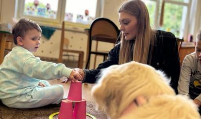 Dogoterapia w Szkole Podstawowej z Oddziałami Przedszkolnymi w Toporzyku