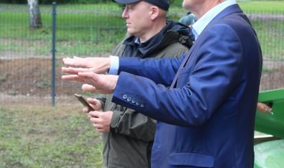 Odbiór prac w Kłokowie