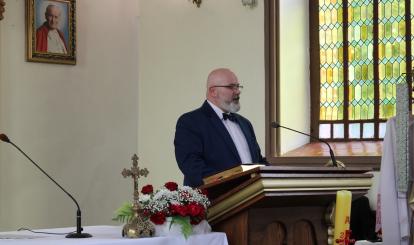 Poświęcenie i wybudzenie organów z kościoła filialnego pw. Najświętszego Serca Pana Jezusa w Łęgach