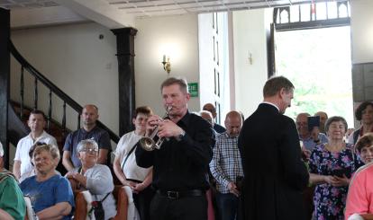 Poświęcenie i wybudzenie organów z kościoła filialnego pw. Najświętszego Serca Pana Jezusa w Łęgach