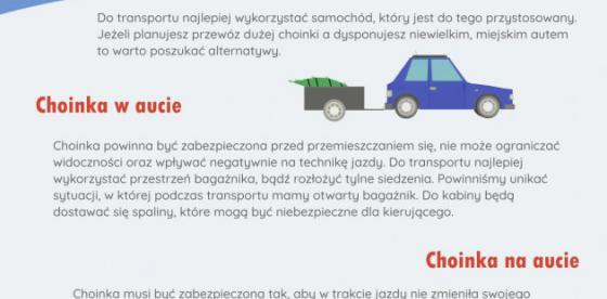 Transport choinka