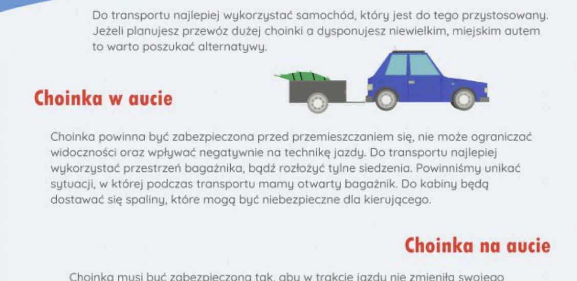 Transport choinka