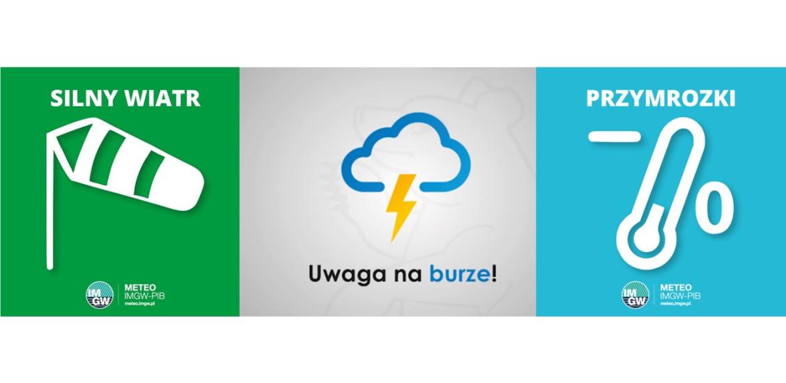 OSTRZEŻENIE METEOROLOGICZNE 15.04- 19.04.2024 R.